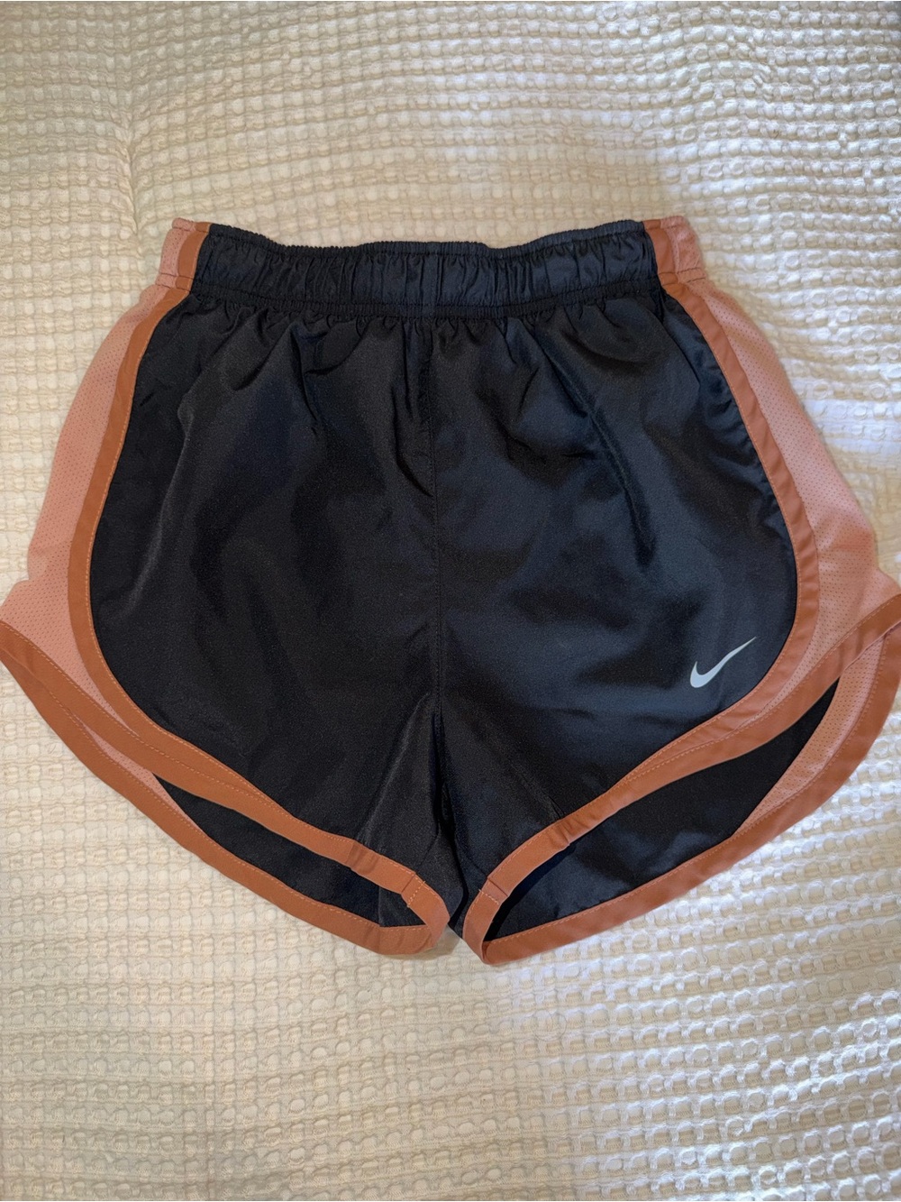 Nike Women's Black and Tan Running Shorts